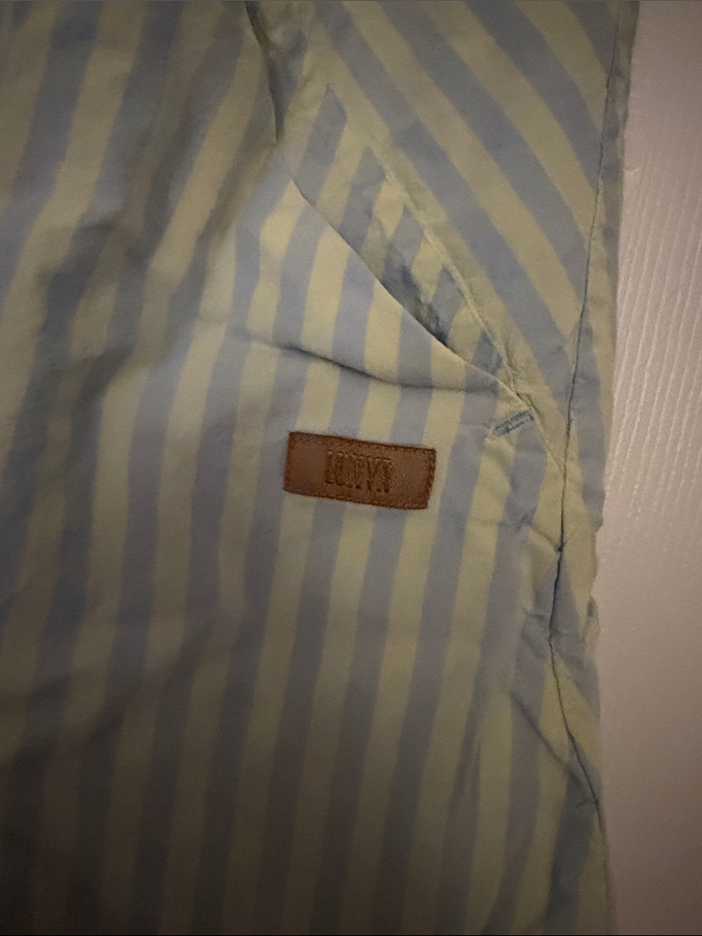lunya Mint & Blue Striped Spaghetti-Strap Sleep Dress - Picture 2 of 6